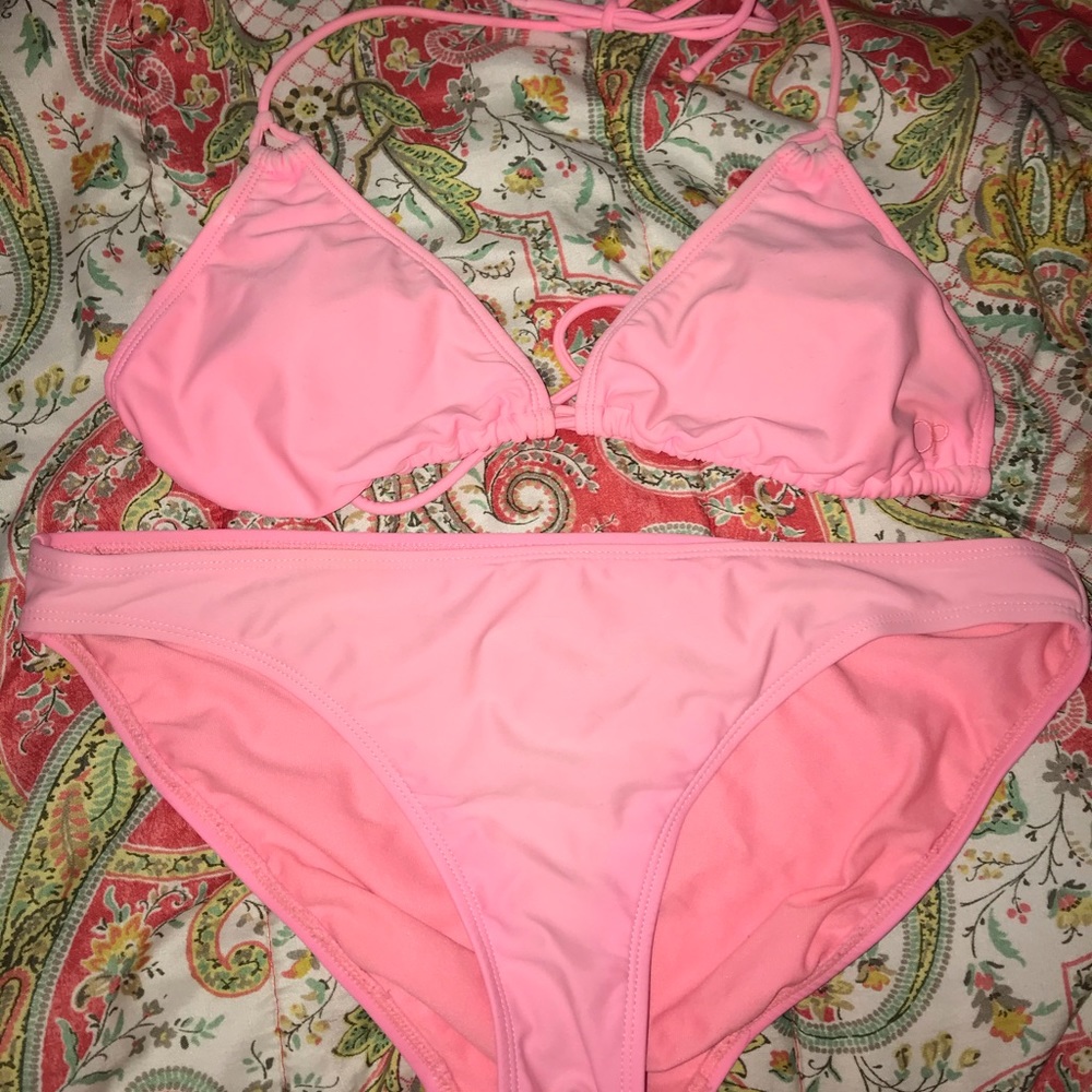 Large coral bikini!